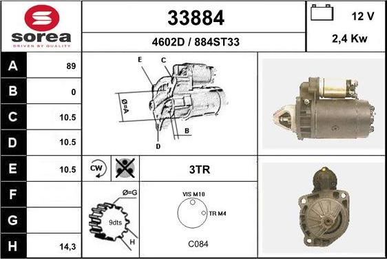 EAI 33884 - Démarreur cwaw.fr