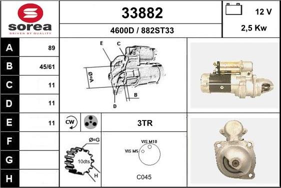 EAI 33882 - Démarreur cwaw.fr