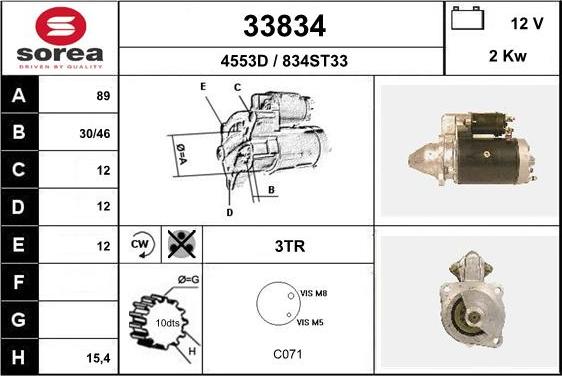 EAI 33834 - Démarreur cwaw.fr