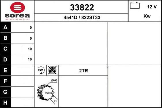 EAI 33822 - Démarreur cwaw.fr