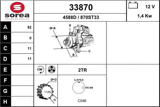 EAI 33870 - Démarreur cwaw.fr