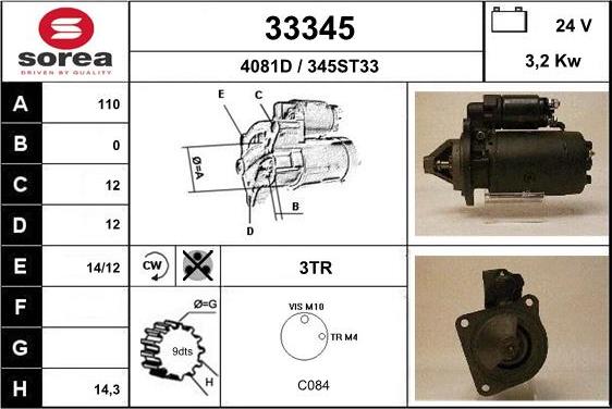 EAI 33345 - Démarreur cwaw.fr