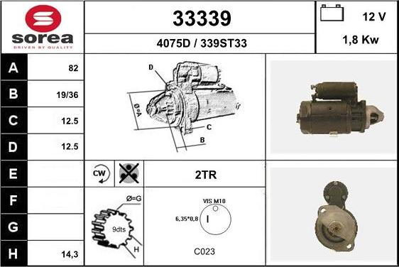 EAI 33339 - Démarreur cwaw.fr