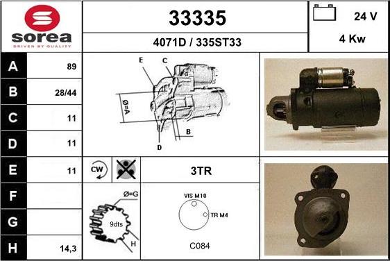 EAI 33335 - Démarreur cwaw.fr