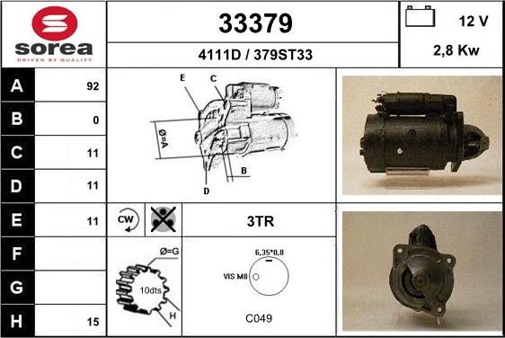 EAI 33379 - Démarreur cwaw.fr