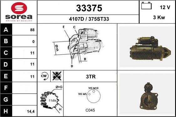 EAI 33375 - Démarreur cwaw.fr