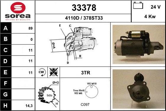 EAI 33378 - Démarreur cwaw.fr