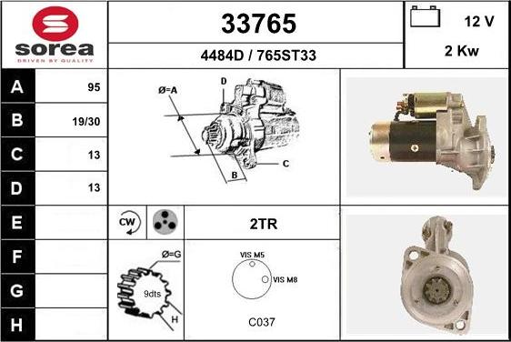 EAI 33765 - Démarreur cwaw.fr