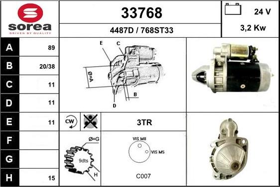 EAI 33768 - Démarreur cwaw.fr