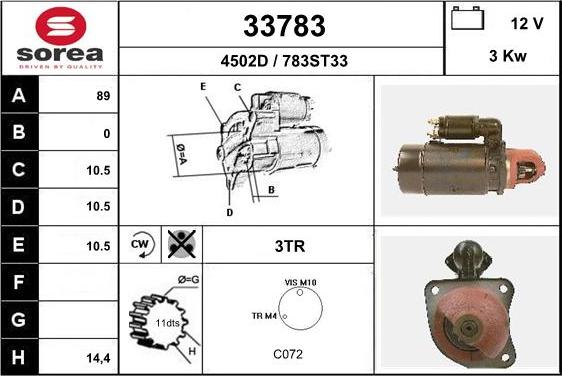 EAI 33783 - Démarreur cwaw.fr