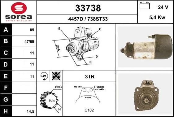 EAI 33738 - Démarreur cwaw.fr