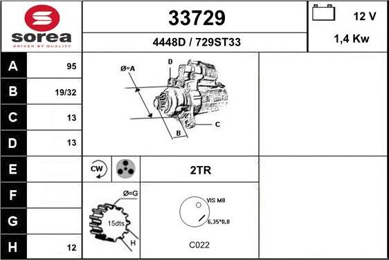 EAI 33729 - Démarreur cwaw.fr