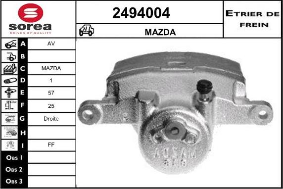 EAI 2494004 - Étrier de frein cwaw.fr