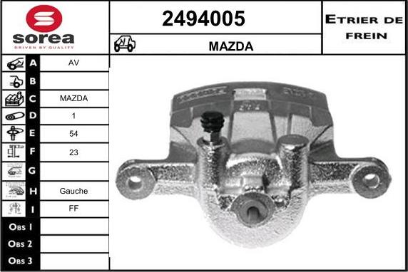 EAI 2494005 - Étrier de frein cwaw.fr