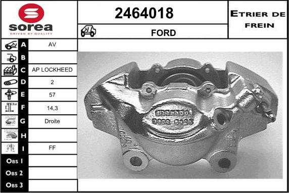 EAI 2464018 - Étrier de frein cwaw.fr