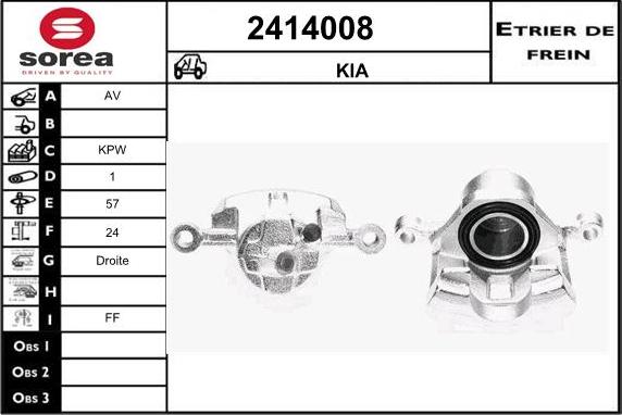 EAI 2414008 - Étrier de frein cwaw.fr