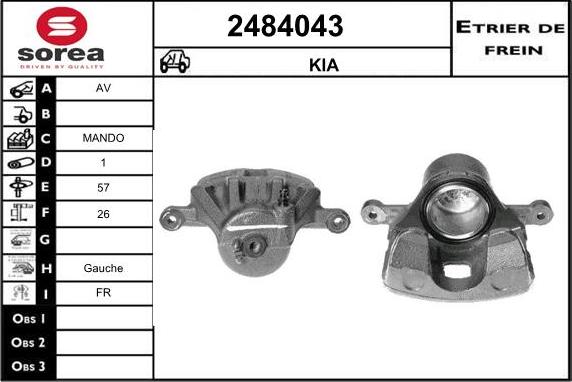 EAI 2484043 - Étrier de frein cwaw.fr