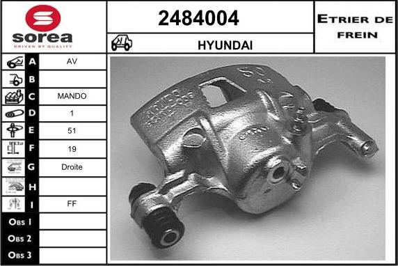 EAI 2484004 - Étrier de frein cwaw.fr