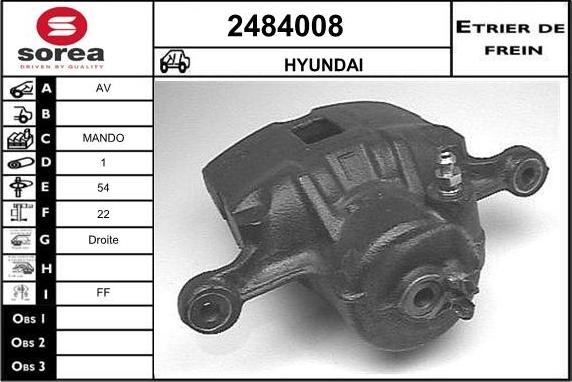 EAI 2484008 - Étrier de frein cwaw.fr