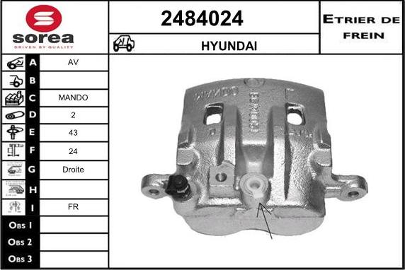 EAI 2484024 - Étrier de frein cwaw.fr