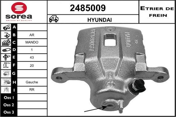 EAI 2485009 - Étrier de frein cwaw.fr