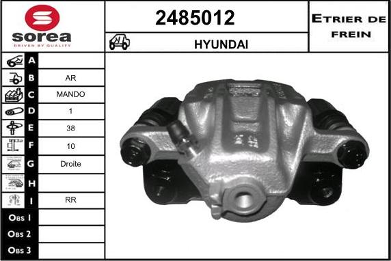 EAI 2485012 - Étrier de frein cwaw.fr