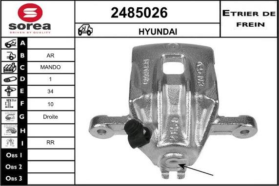 EAI 2485026 - Étrier de frein cwaw.fr