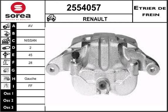 EAI 2554057 - Étrier de frein cwaw.fr