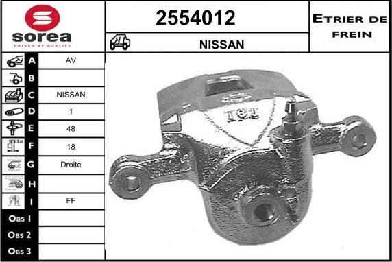 EAI 2554012 - Étrier de frein cwaw.fr