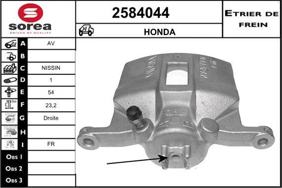 EAI 2584044 - Étrier de frein cwaw.fr