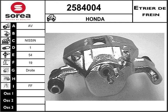 EAI 2584004 - Étrier de frein cwaw.fr