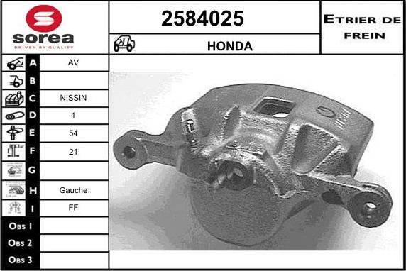 EAI 2584025 - Étrier de frein cwaw.fr