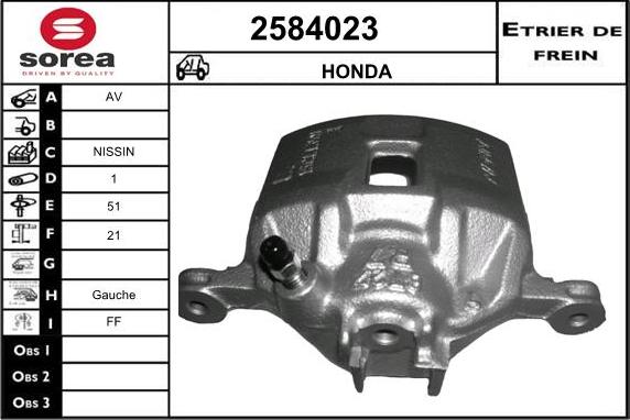 EAI 2584023 - Étrier de frein cwaw.fr