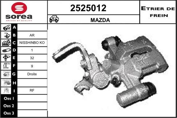 EAI 2525012 - Étrier de frein cwaw.fr