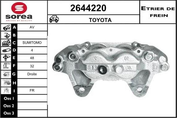 EAI 2644220 - Étrier de frein cwaw.fr