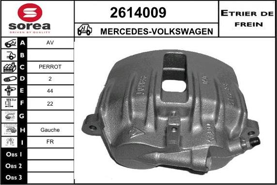 EAI 2614009 - Étrier de frein cwaw.fr