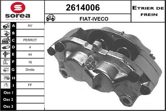 EAI 2614006 - Étrier de frein cwaw.fr