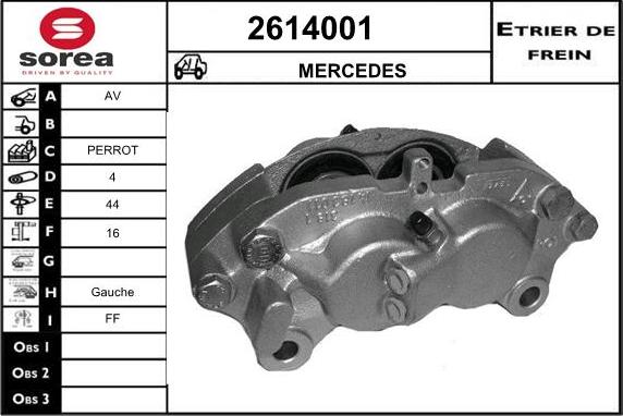 EAI 2614001 - Étrier de frein cwaw.fr