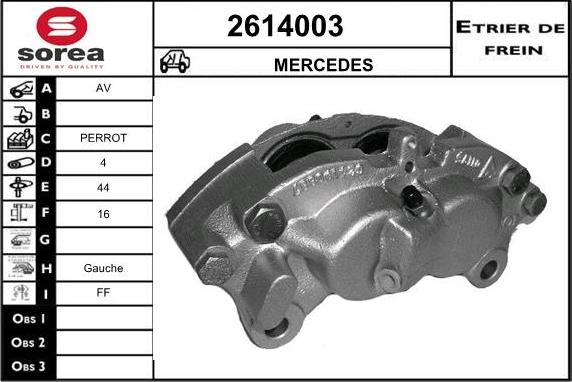 EAI 2614003 - Étrier de frein cwaw.fr