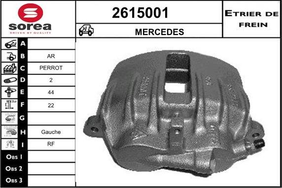 EAI 2615001 - Étrier de frein cwaw.fr