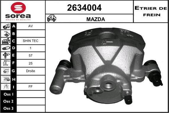 EAI 2634004 - Étrier de frein cwaw.fr