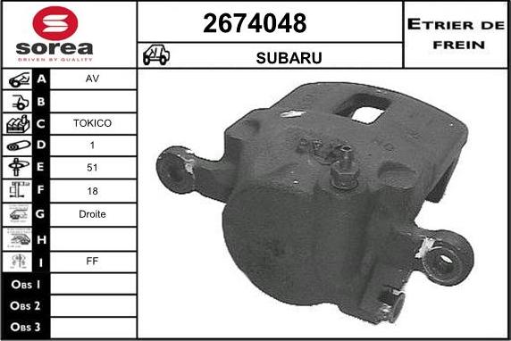 EAI 2674048 - Étrier de frein cwaw.fr