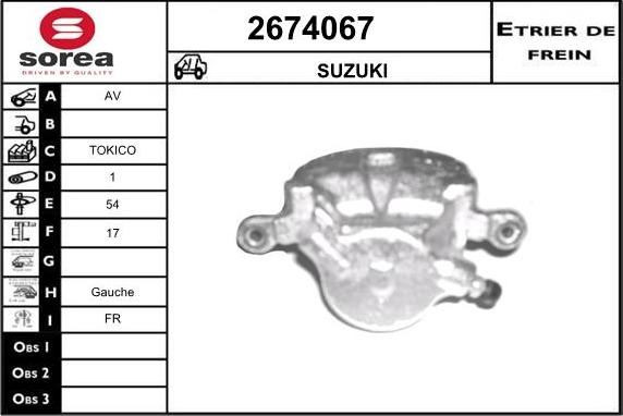 EAI 2674067 - Étrier de frein cwaw.fr