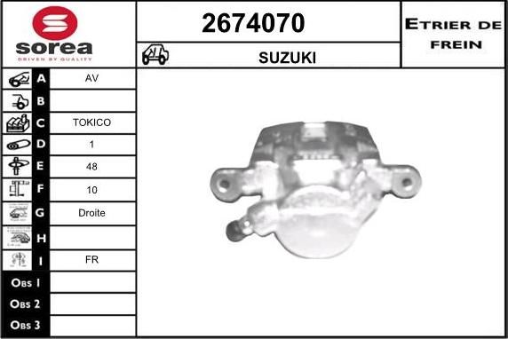 EAI 2674070 - Étrier de frein cwaw.fr