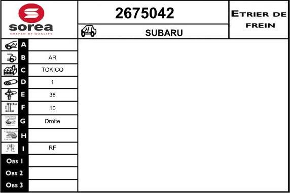 EAI 2675042 - Étrier de frein cwaw.fr