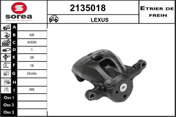 EAI 2135018 - Étrier de frein cwaw.fr