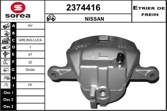 EAI 2374416 - Étrier de frein cwaw.fr