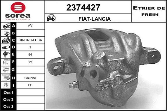 EAI 2374427 - Étrier de frein cwaw.fr