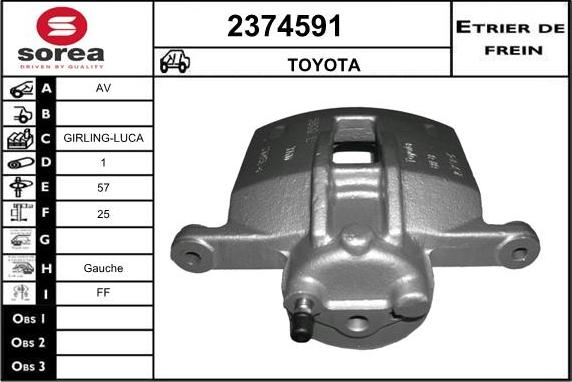 EAI 2374591 - Étrier de frein cwaw.fr