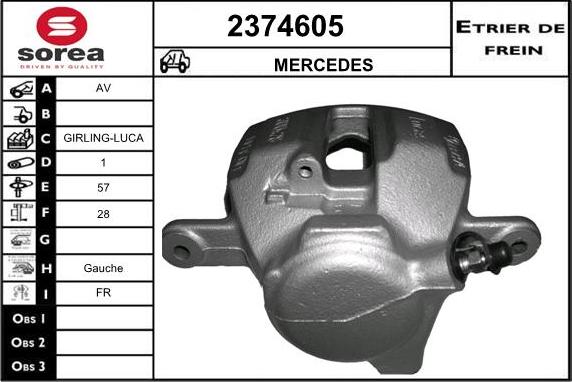 EAI 2374605 - Étrier de frein cwaw.fr